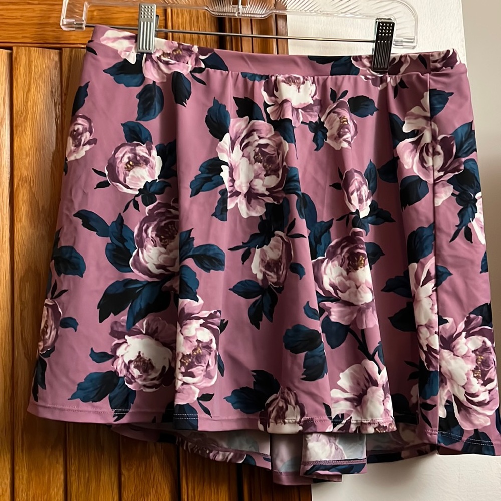 Floral Torrid swim skirt
